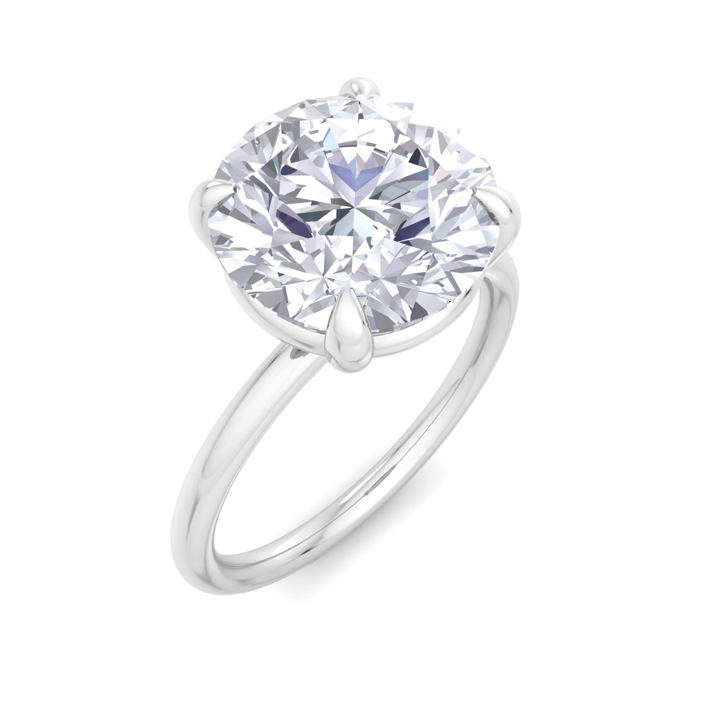 bague liberty en diamant rond de 4 carats
