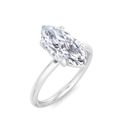 Bague Liberty avec diamant marquise de 2 carats