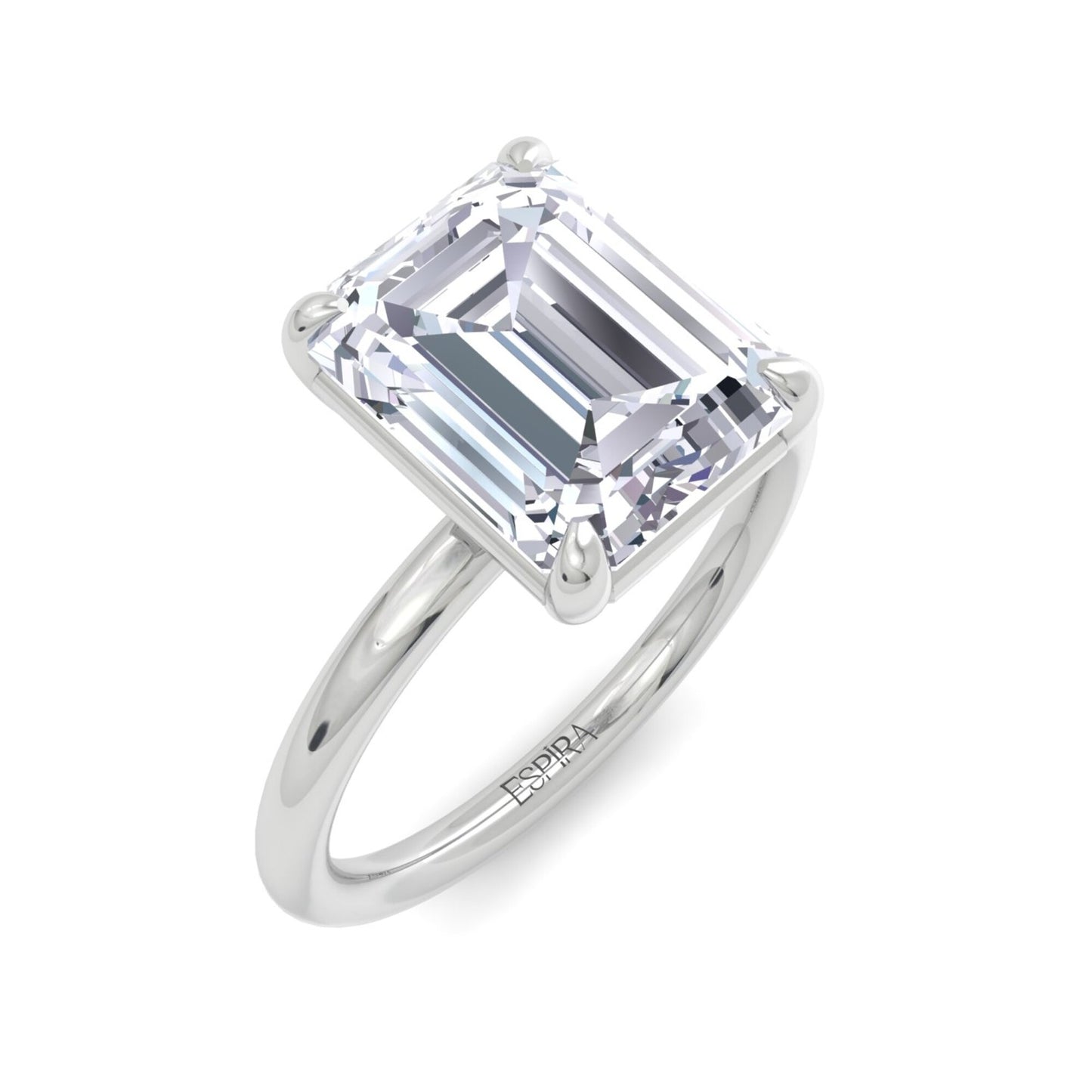 bague liberty avec diamant émeraude 3 carats