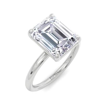 Bague Liberty avec diamant émeraude 3 carats