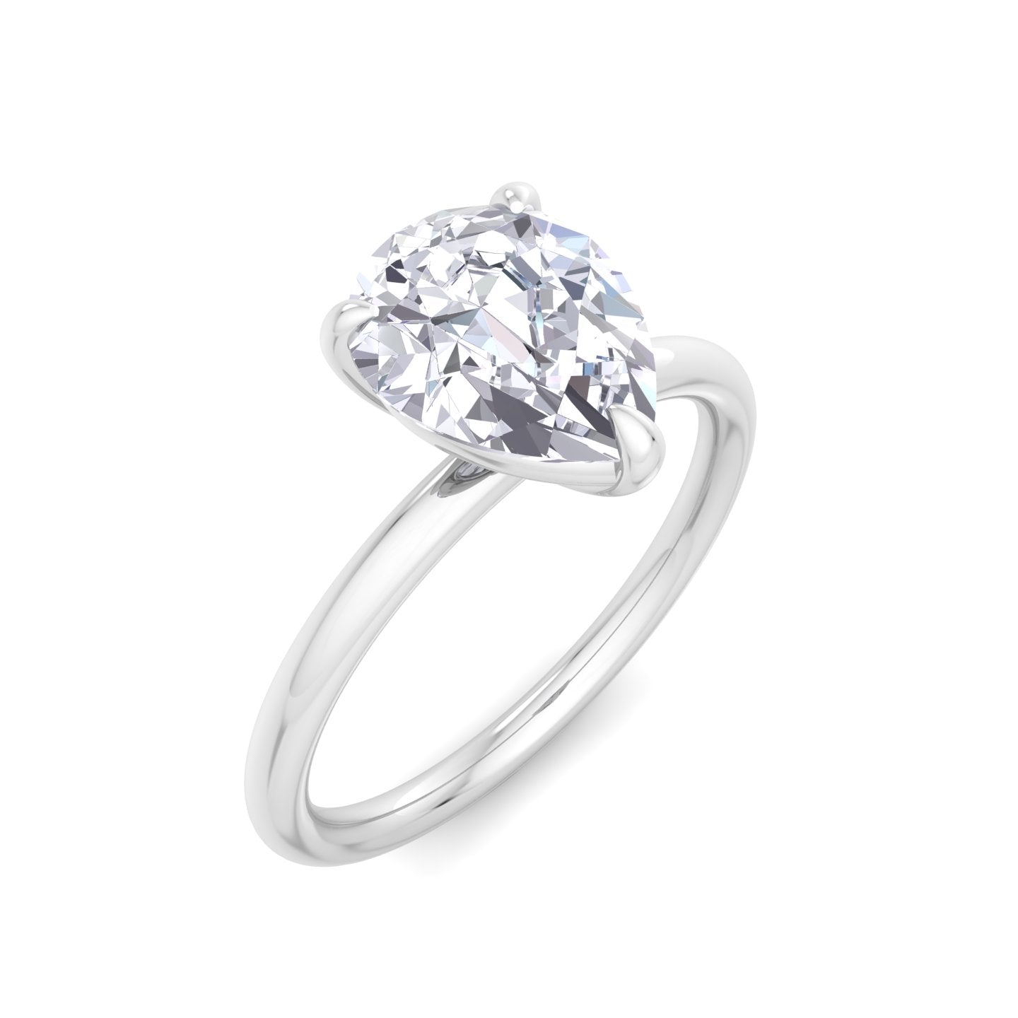 bague liberty en diamant poire de 2 carats