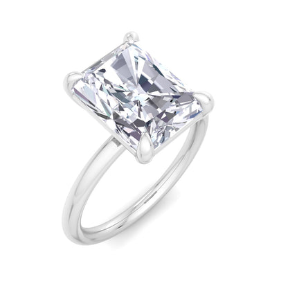 Bague Liberty avec diamant radiant de 4 carats