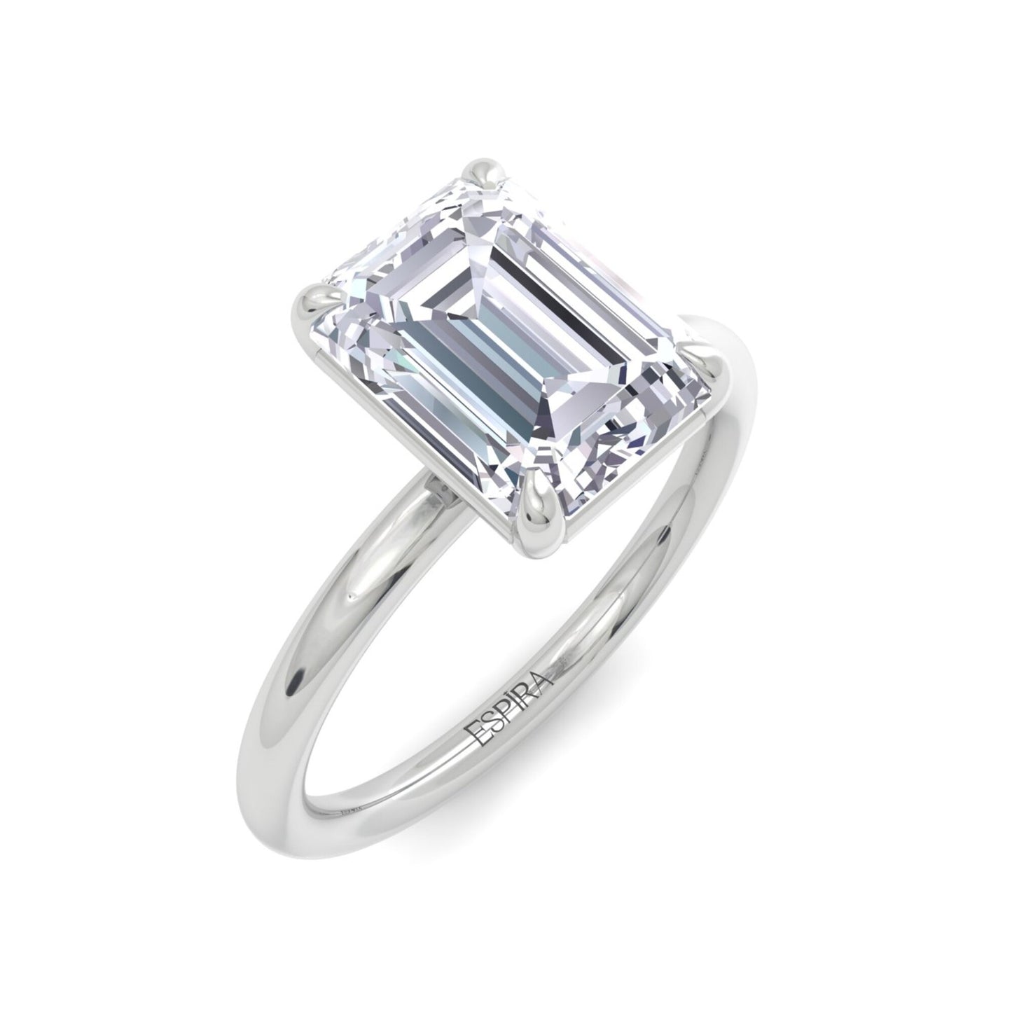 liberty 2 carat emerald diamond ring