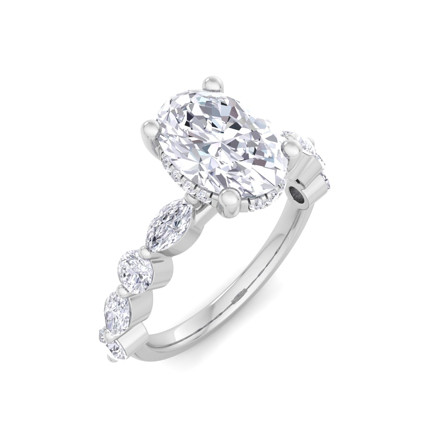 florence plus oval diamond ring