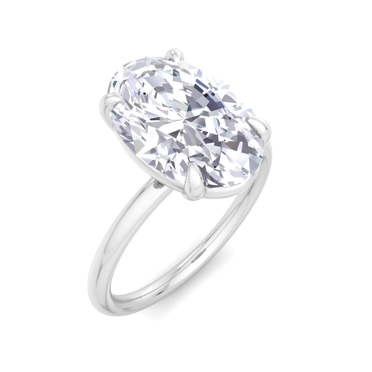 bague liberty avec diamant ovale de 4 carats