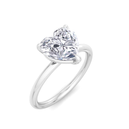 Bague Liberty en diamant de 2 carats en forme de cœur