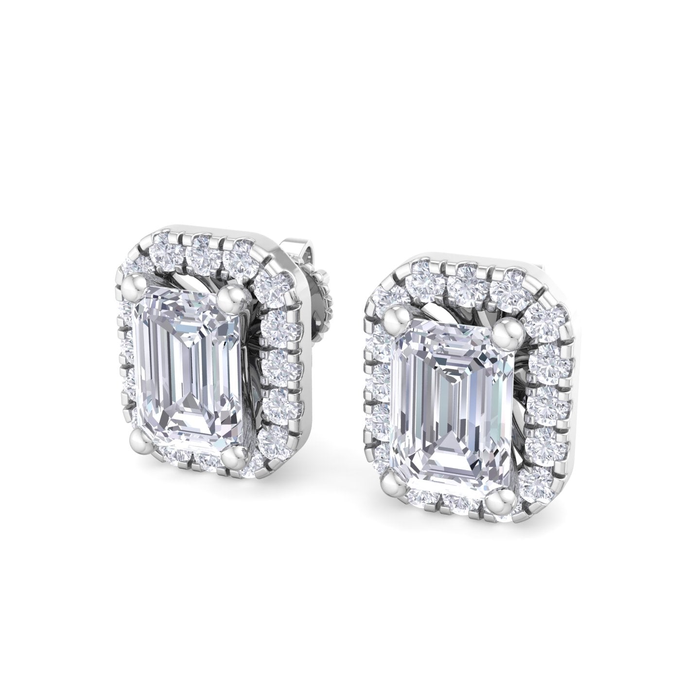detachable emerald solitaire earrings