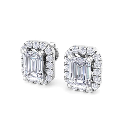 Detachable Emerald Solitaire Earrings