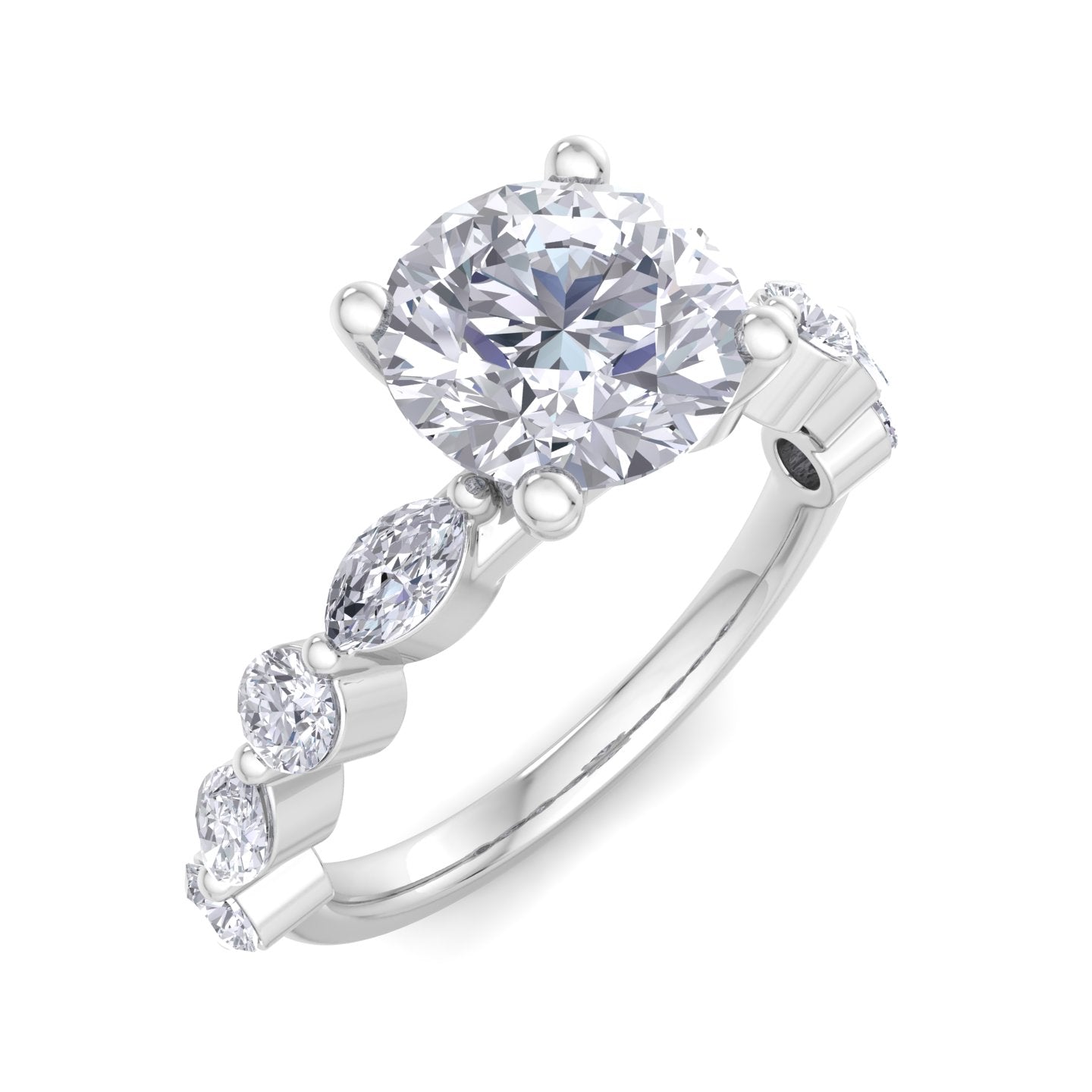 florence round diamond ring