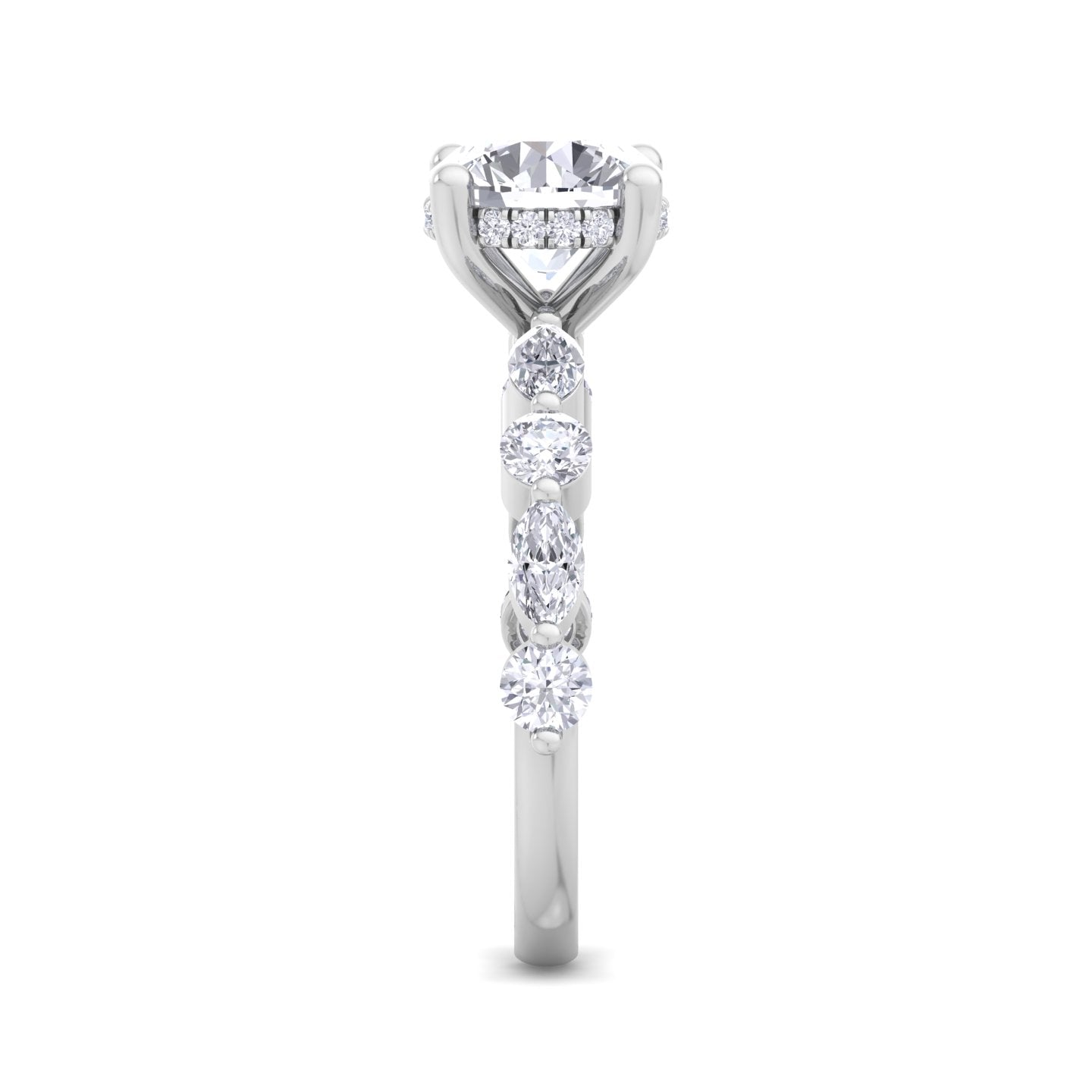 florence plus round diamond ring