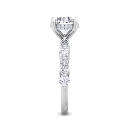 Florence Plus Round Diamond Ring