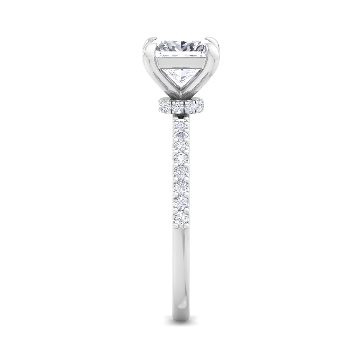 paradise princess diamond ring