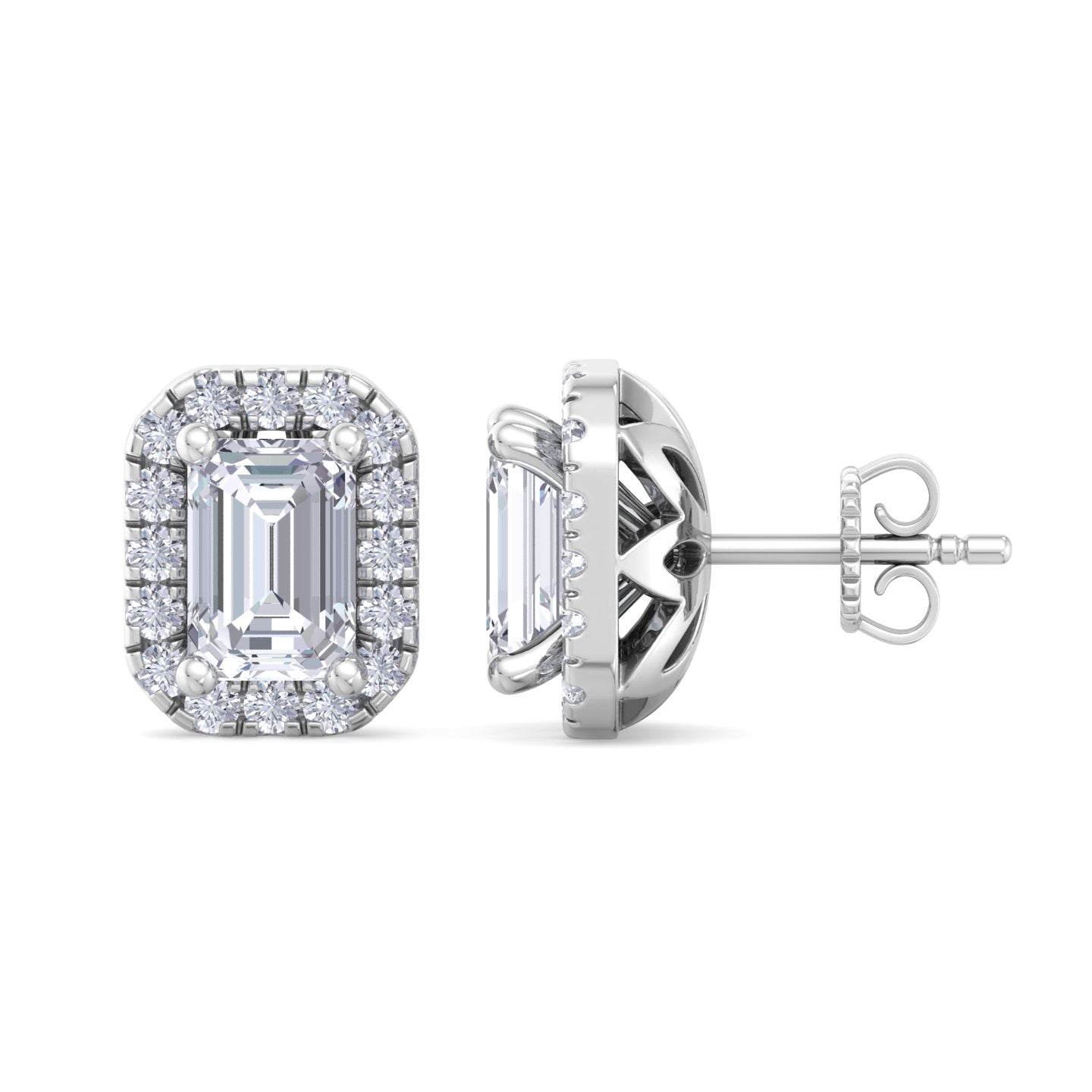 detachable emerald solitaire earrings