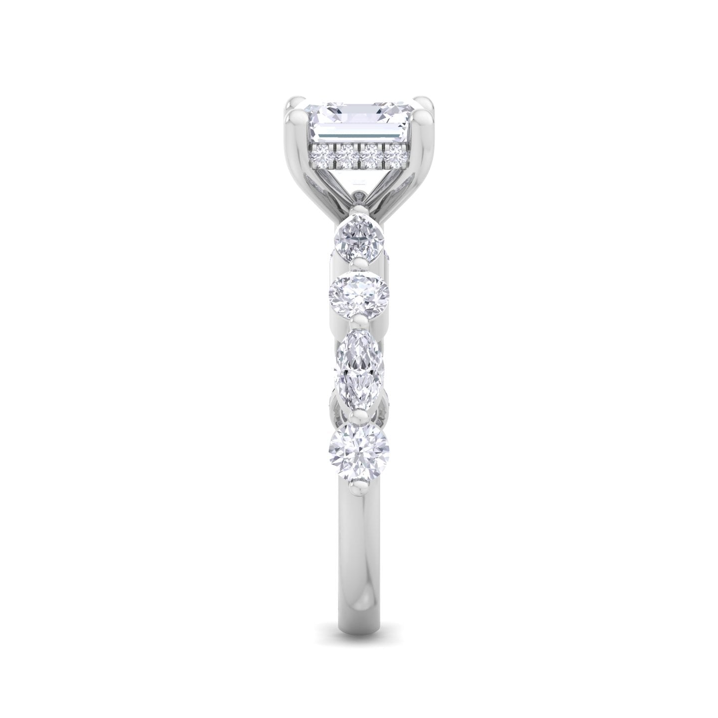 florence plus asscher diamond ring