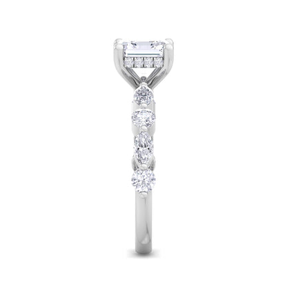Florence Plus Asscher Diamond Ring