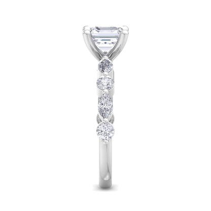 Florence Asscher Diamond Ring