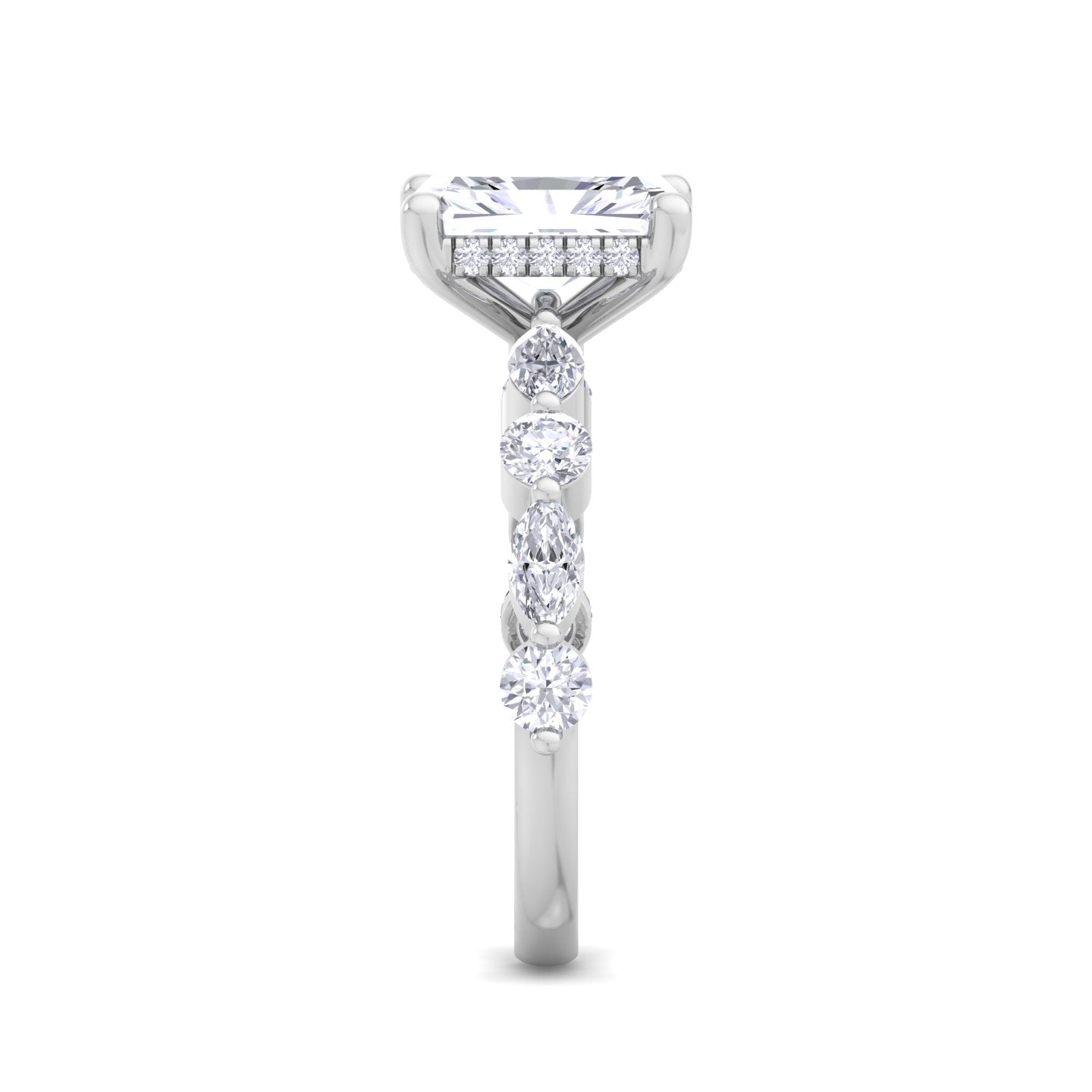 florence plus radiant diamond ring