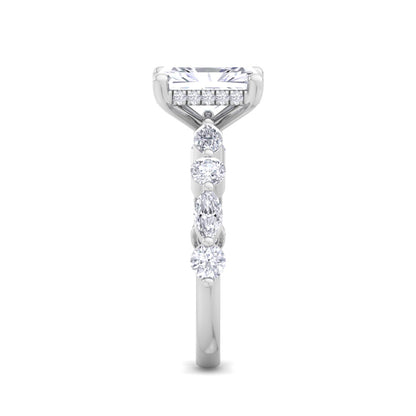 Florence Plus Radiant Diamond Ring