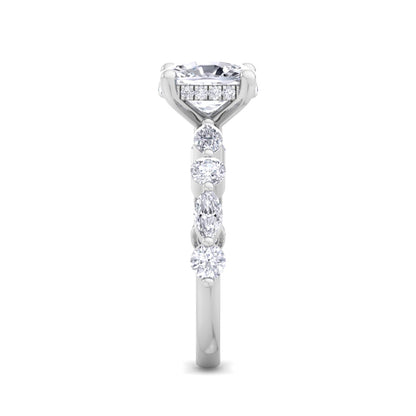 Florence Plus Cushion Diamond Ring