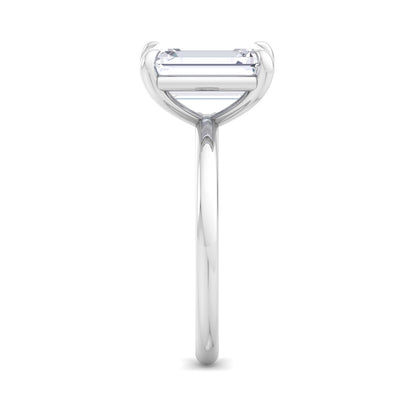 Bague Liberty avec diamant émeraude 4 carats