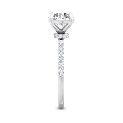 Bague en diamant rond Sundara 