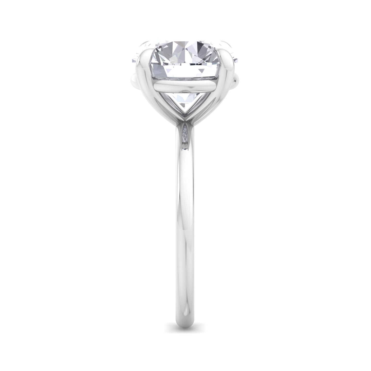 bague liberty en diamant rond de 4 carats