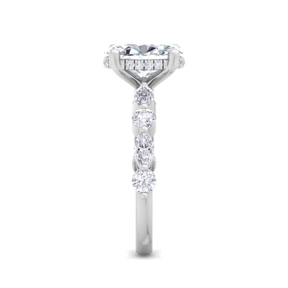 Florence Plus Oval Diamond Ring