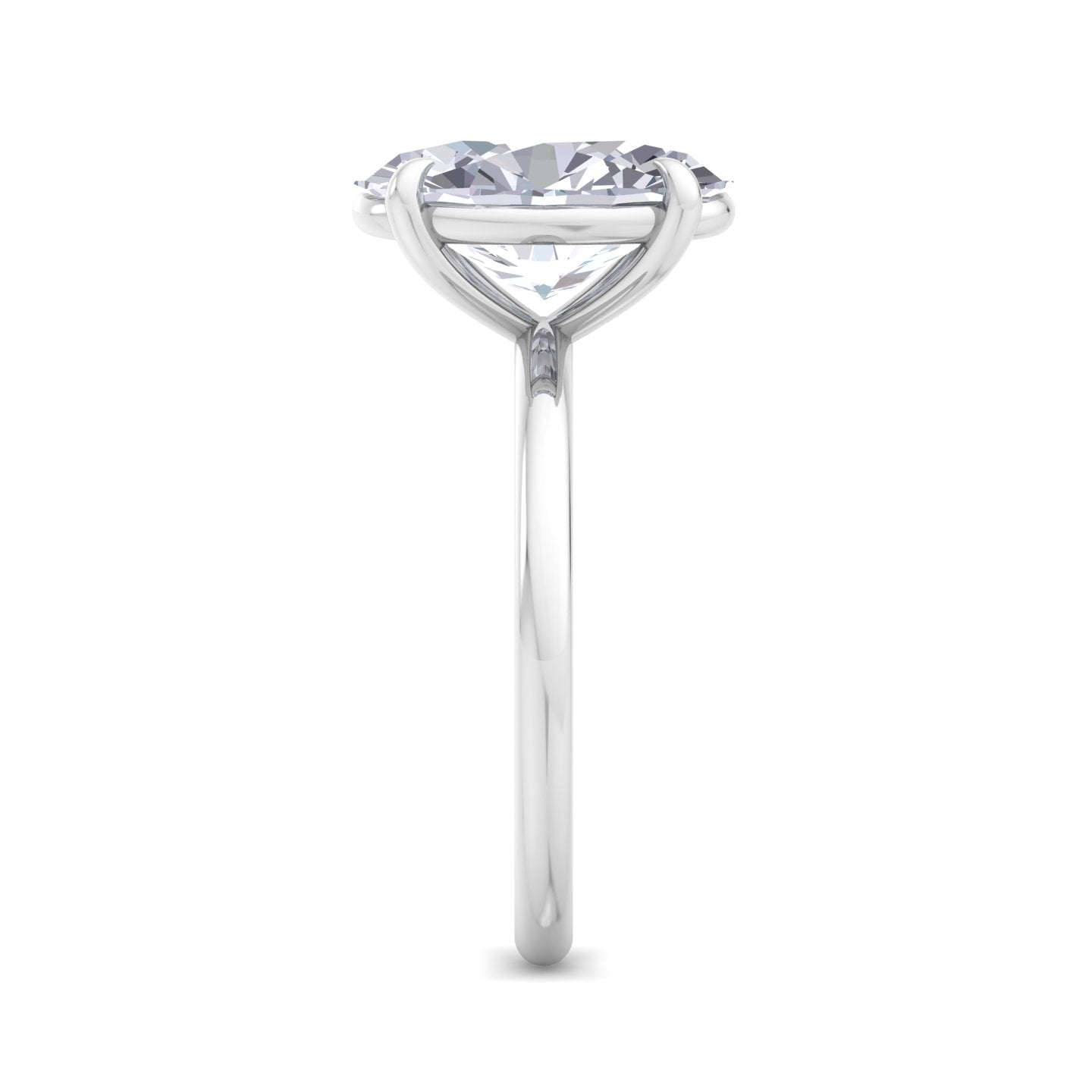 bague liberty avec diamant ovale de 3 carats