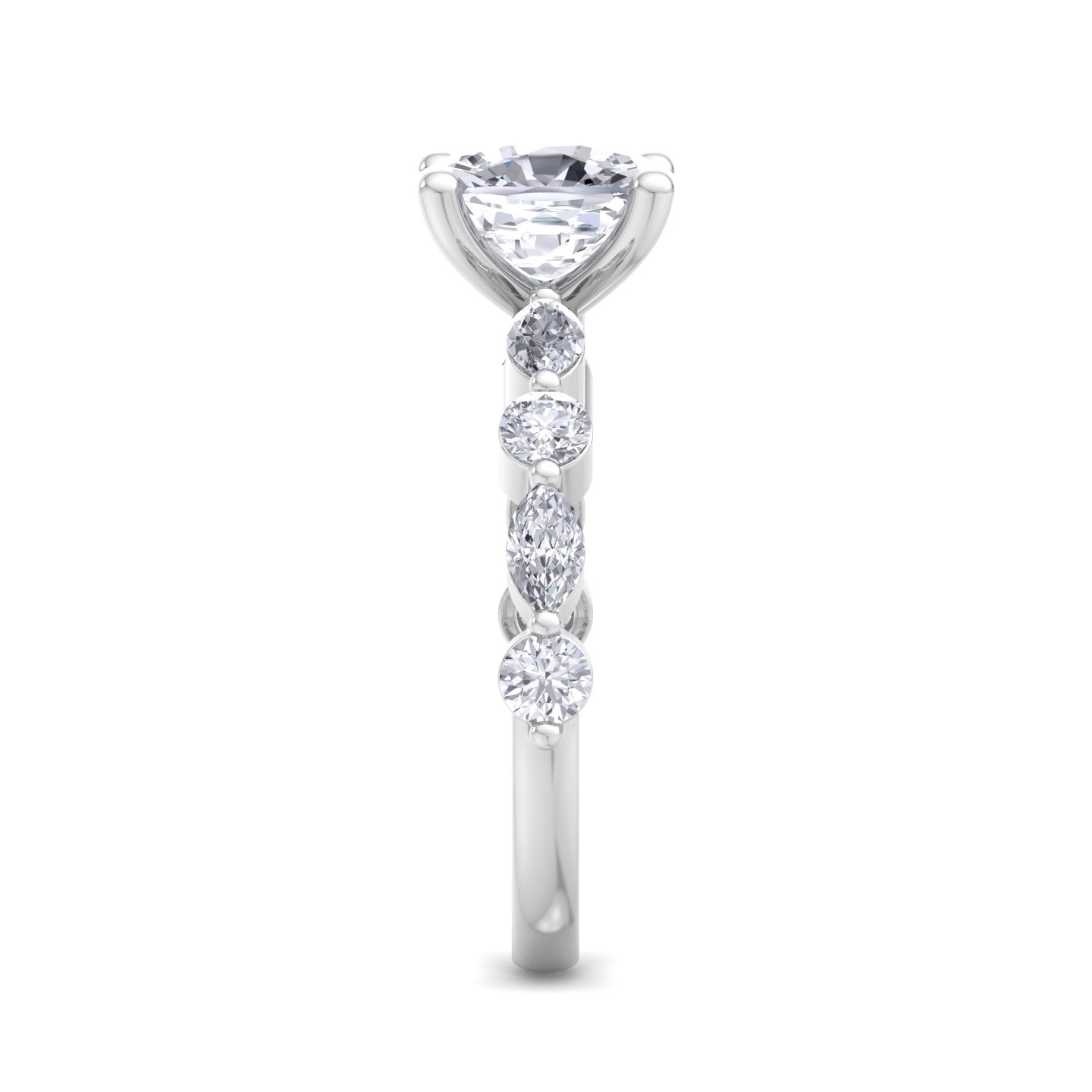 florence cushion diamond ring