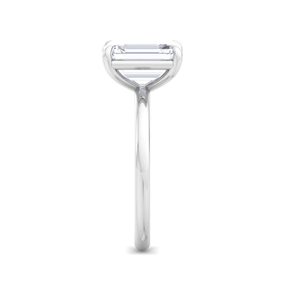 Bague Liberty avec diamant émeraude 3 carats