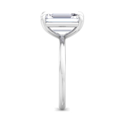 Bague Liberty avec diamant émeraude 4 carats