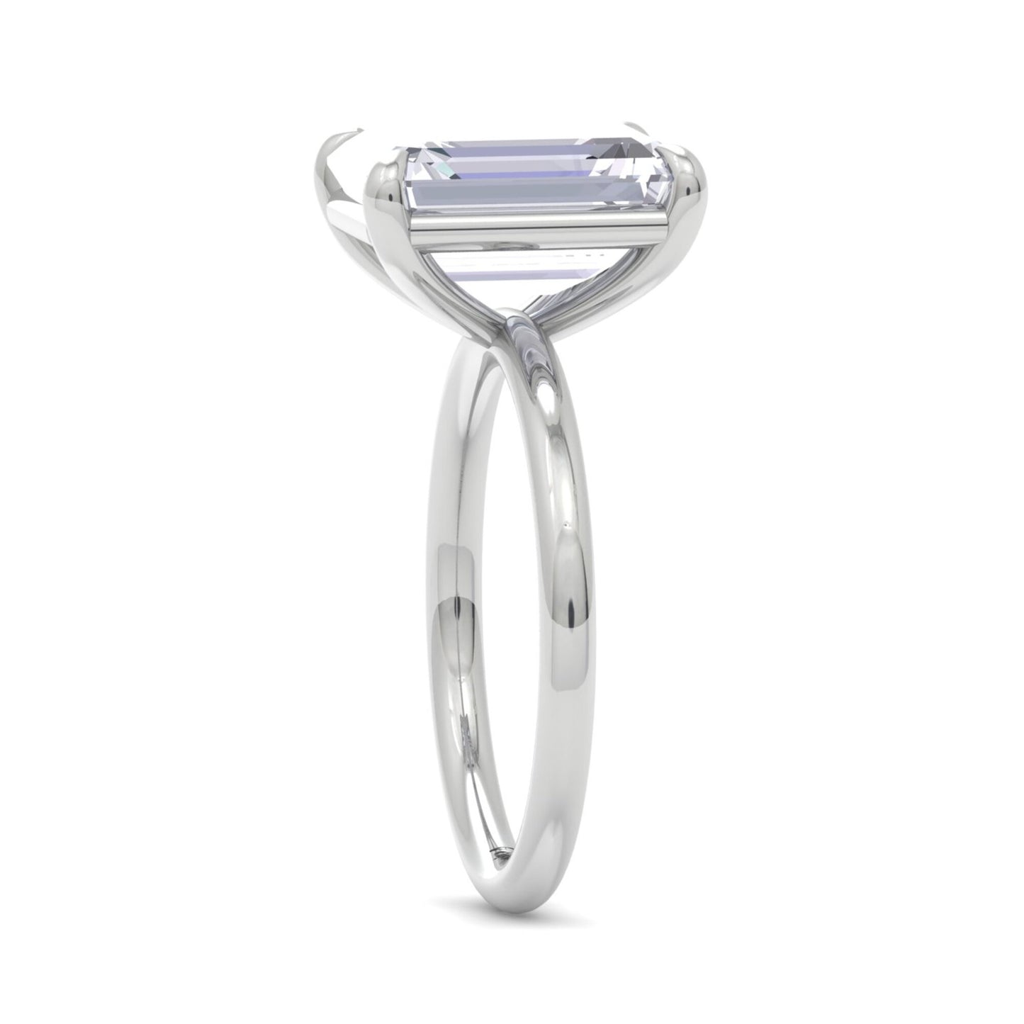 bague liberty avec diamant émeraude 4 carats