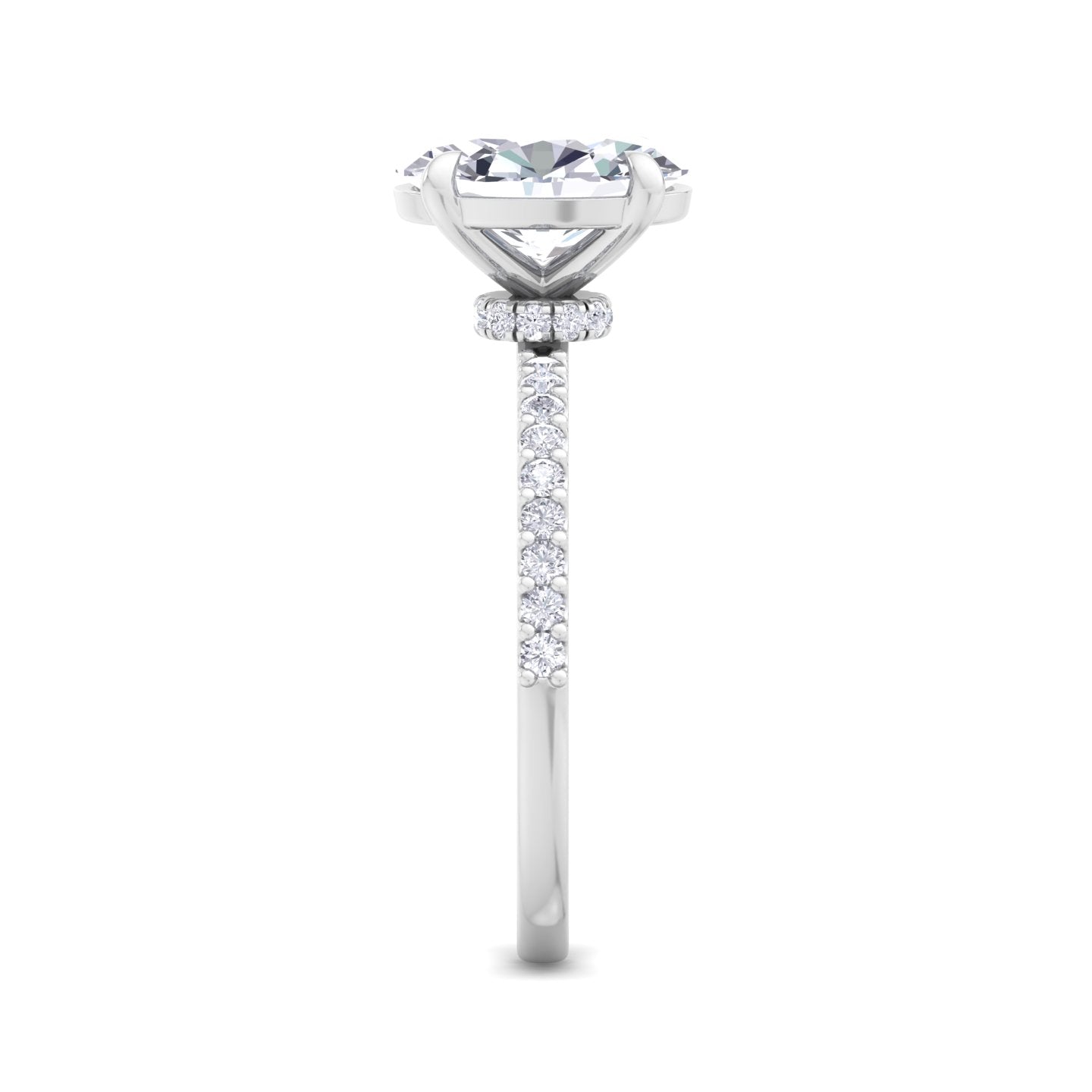 paradise oval diamond ring