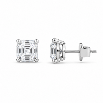 Boucle d'oreille Liberty en diamant rond 1 carat (0,5+0,5)
