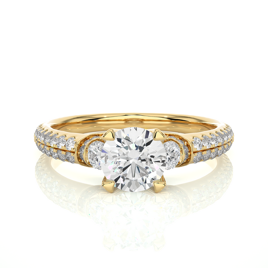 Mistara Round Diamond Ring - Espira Gems