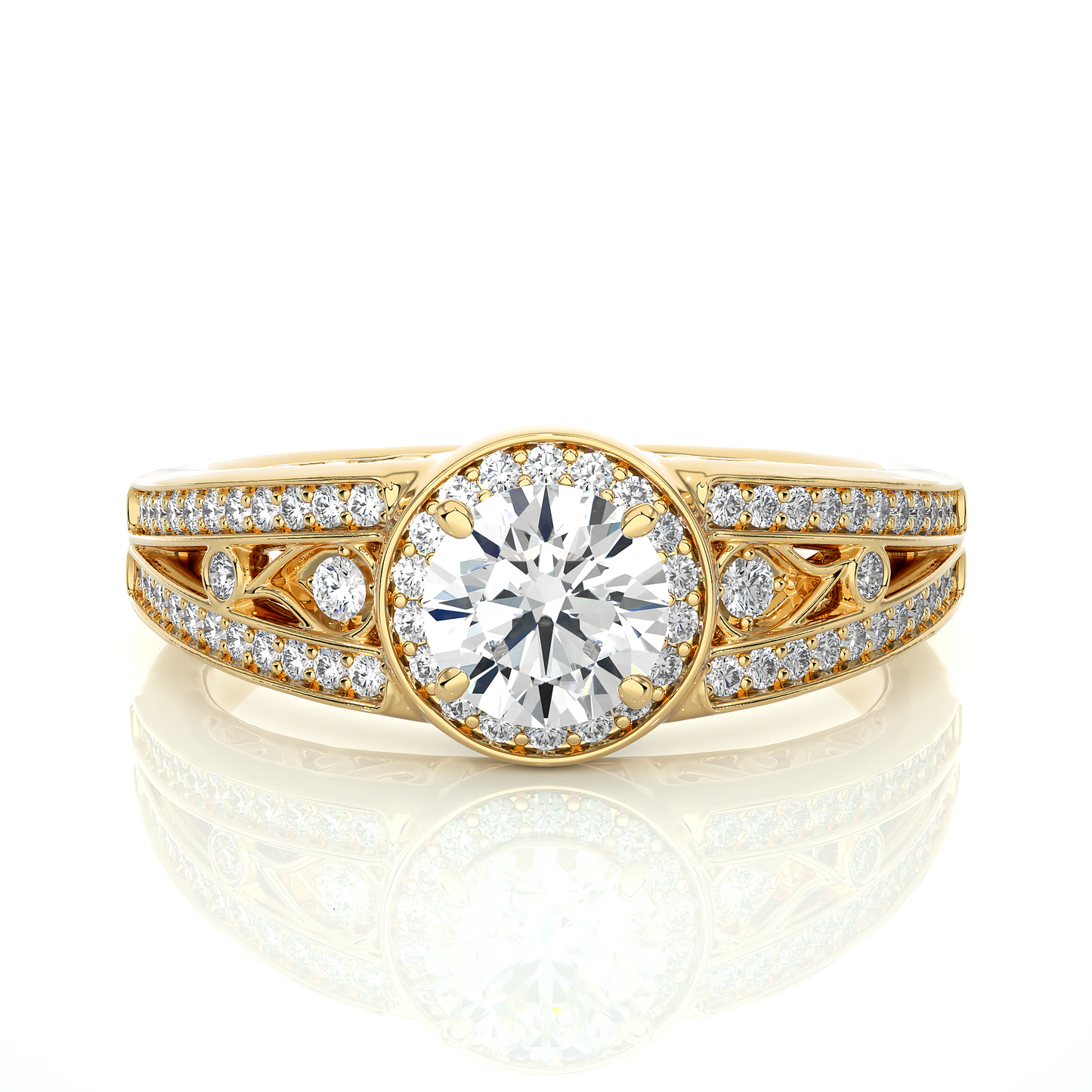 regalia round diamond ring