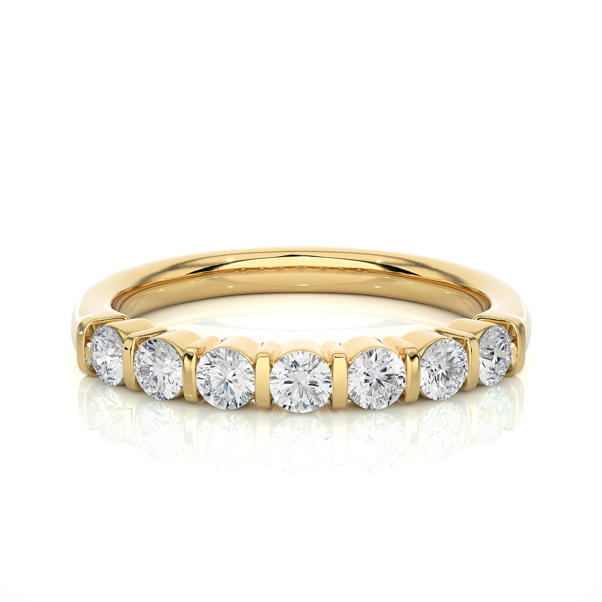 Lustre Seven-Stone Diamond Ring - Espira Gems