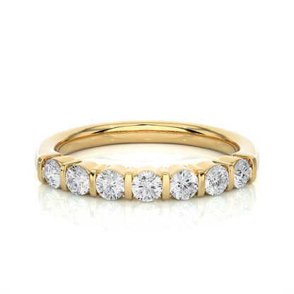Lustre Seven-Stone Diamond Ring - Espira Gems