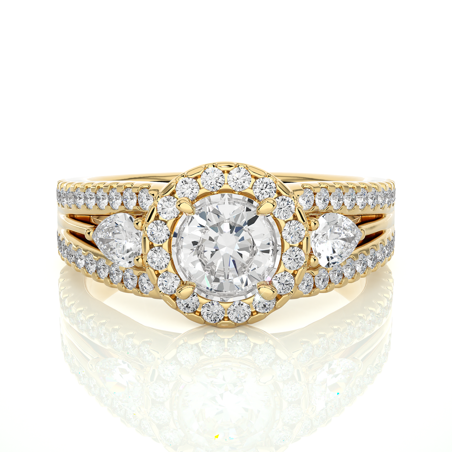 nimbus round diamond ring