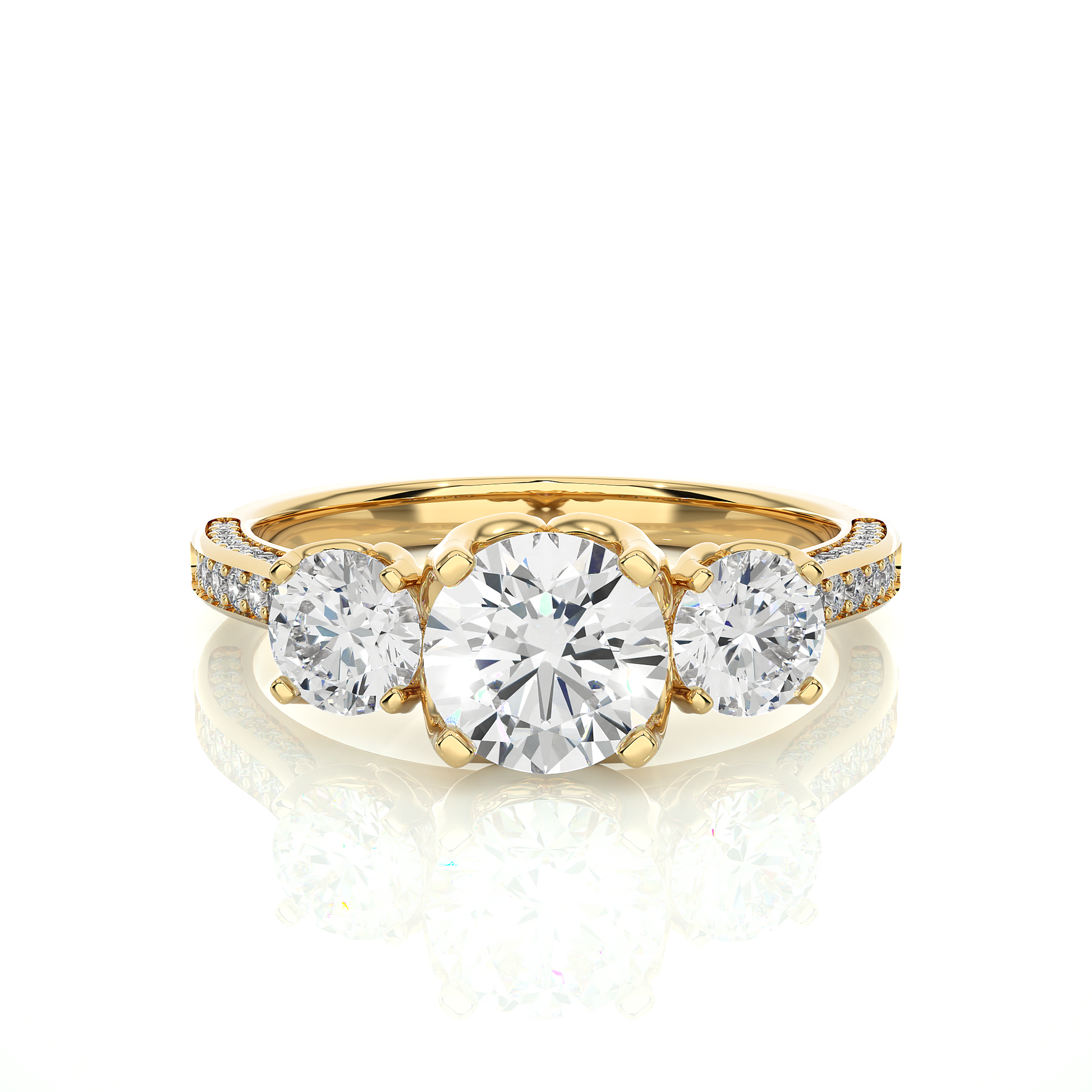 Heritage Glow Round Diamond Ring - Espira Gems