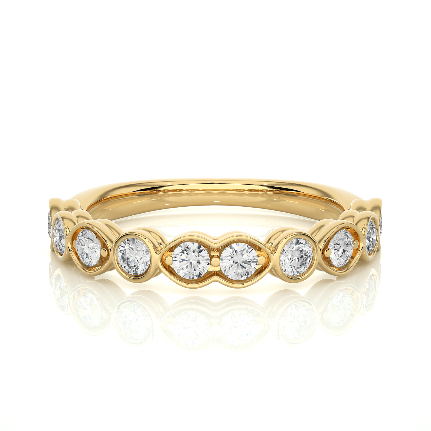 drip round diamond ring - espira fine gems