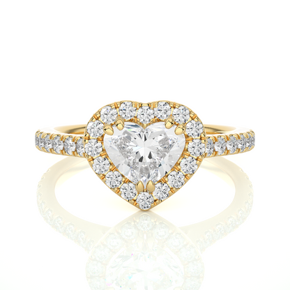 Victorian Heart Diamond Ring