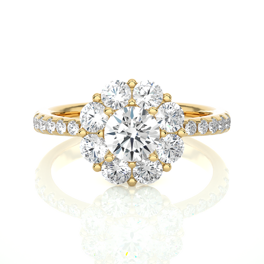 Coronet Round Diamond Ring