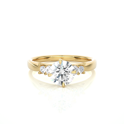 Queen Round Diamond Ring - Espira Fine Gems