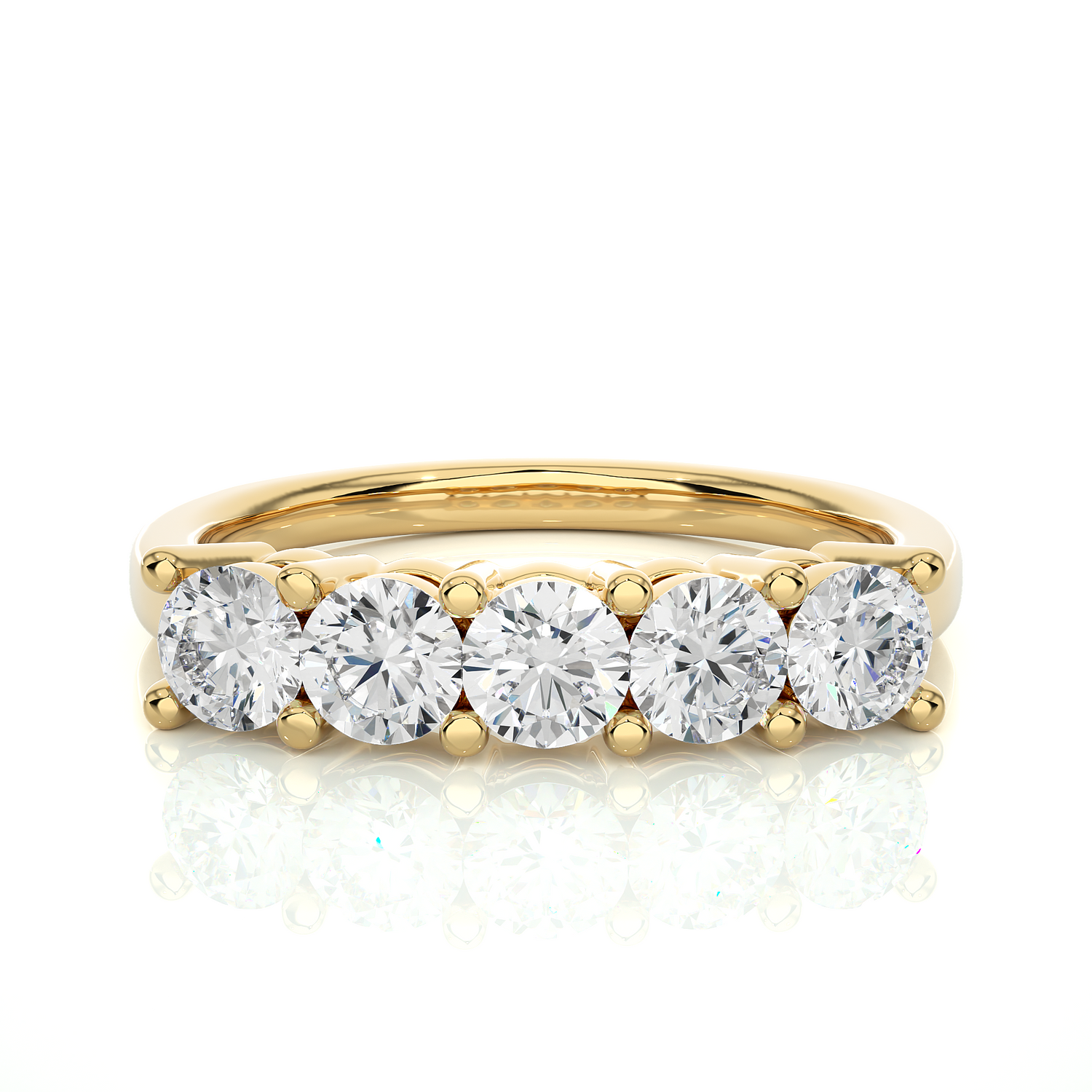 Lustre Five-Stone Diamond Ring - Espira Gems