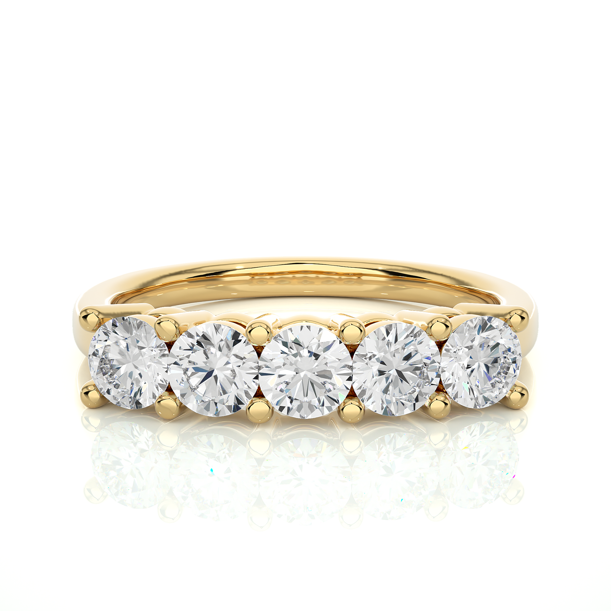 Lustre Five-Stone Diamond Ring - Espira Gems