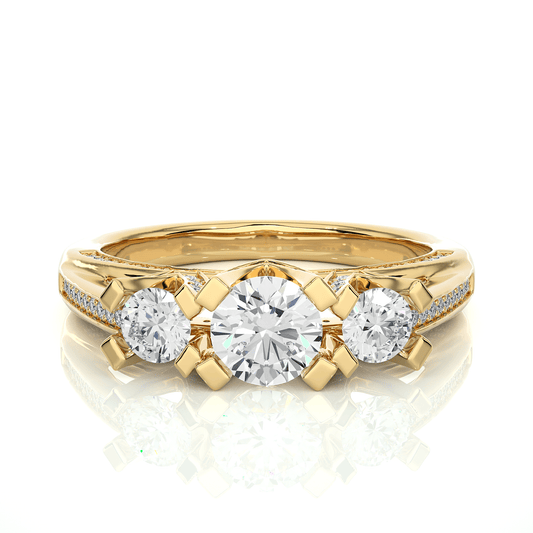 Diva Round Diamond Ring - Espira Fine Gems