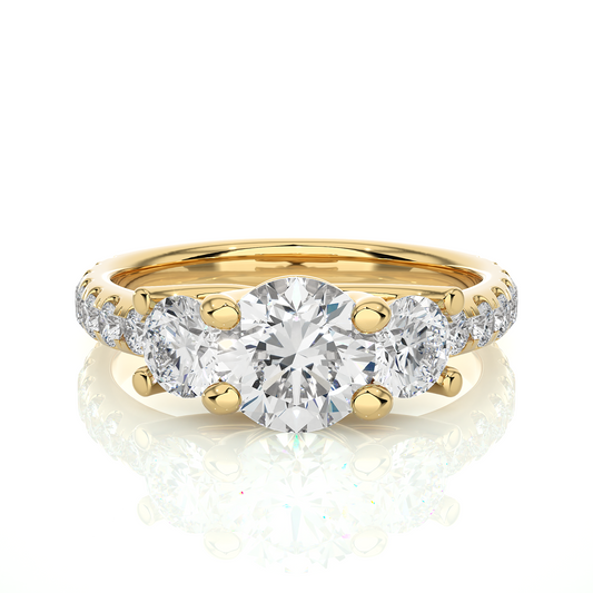 Thalassa Glow Round Diamond Ring