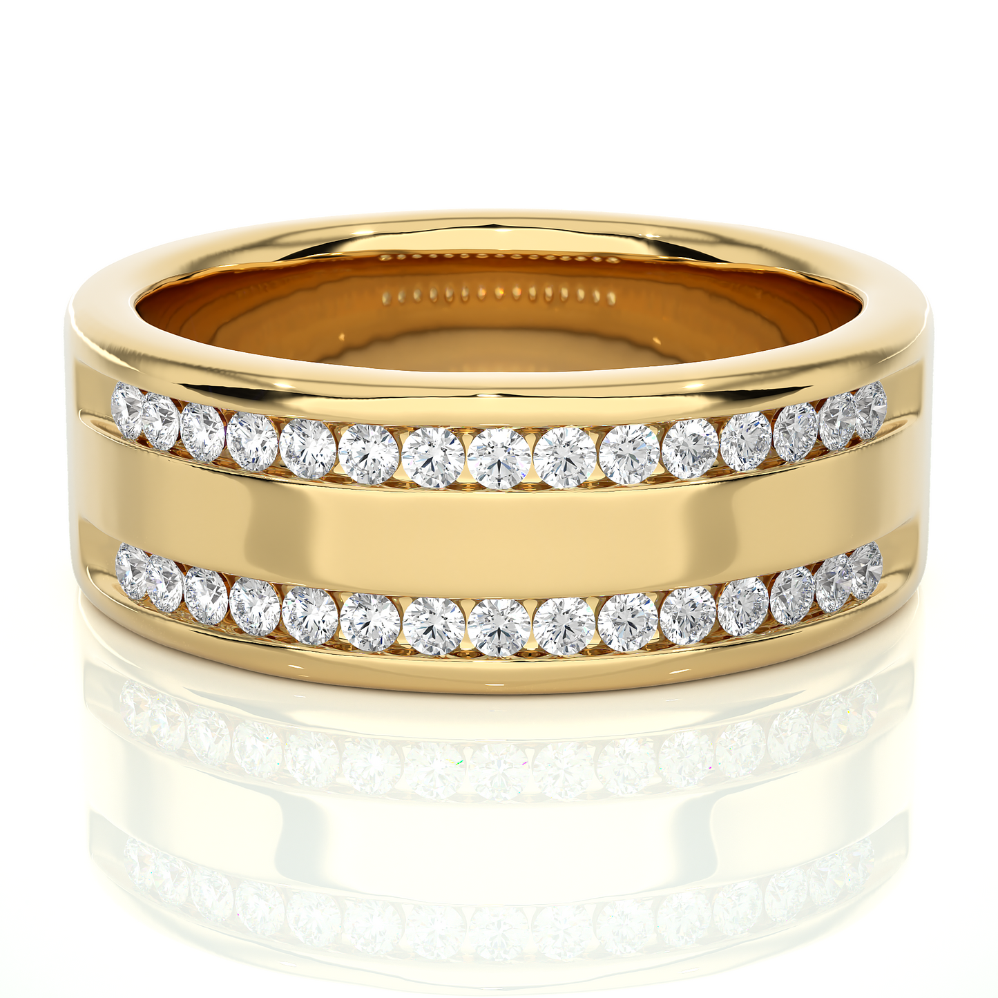 empire round diamond ring
