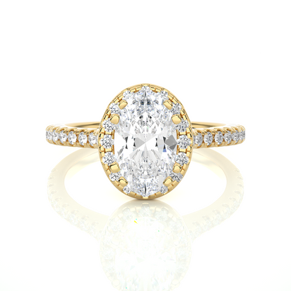 Victorian Oval Diamond Ring - Espira Gems